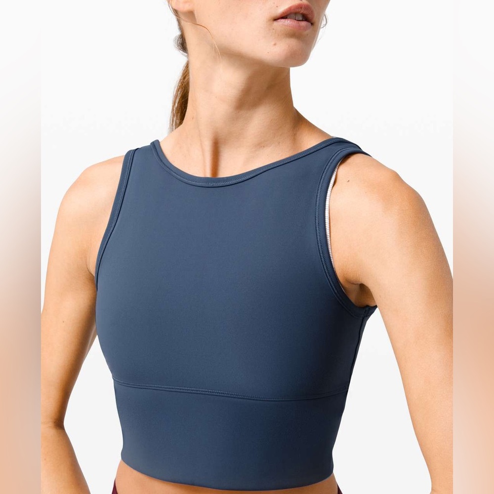 lululemon athletica Reversible Blue Tank Top (Iron Blue) Size 6